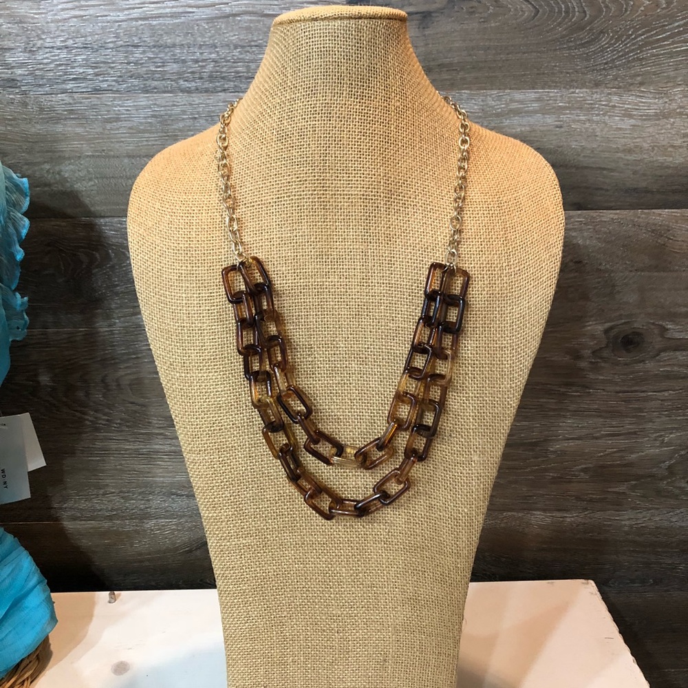 Tortoise Two-Strand Necklace